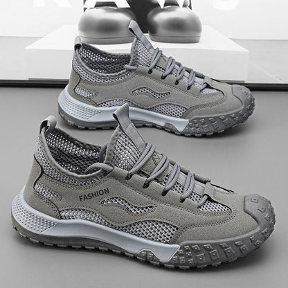 Mesh men's shoes new arrival outdoor non-slipabrasion resistant workwear shoes breathable lightweight casual shoes soft sole sports shoes wholesale