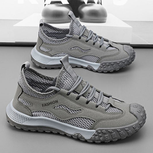 Mesh men's shoes new arrival outdoor non-slipabrasion resistant workwear shoes breathable lightweight casual shoes soft sole sports shoes wholesale