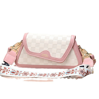 Women's bag 2024 summer new arrival: minimalist trendy fashion small square bag, shoulder bag, crossbody bag, color block cross-border handbag
