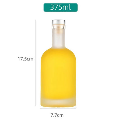 Wholesale vodka bottle yellow wine foreign wine bottle transparent self-brewing fruit wine bottle white wine bottle empty bottle frosted empty wine bottle