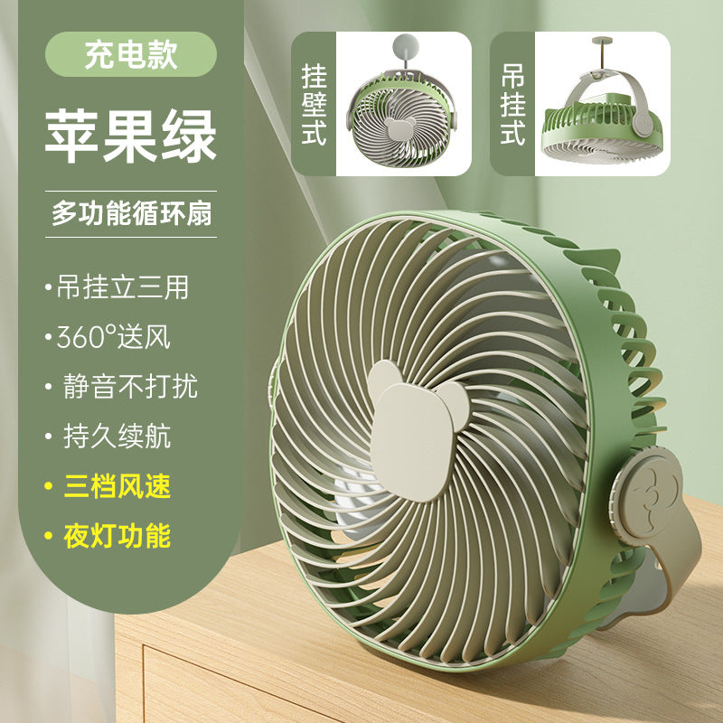 New arrival smart desktop fan usb rechargeable fan remote control timing desktop circulation fan mini handheld xiaofan