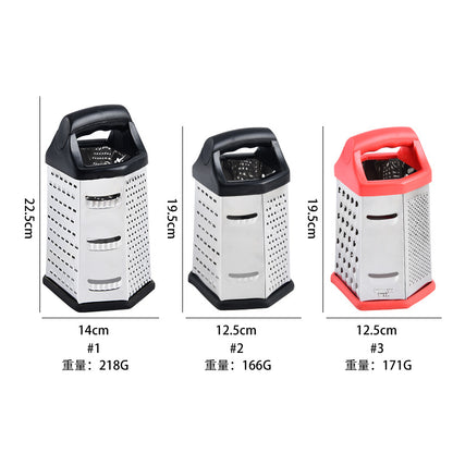 Stainless steel six-sided planer 8inch 9inch kitchen tool grater radish potato slicing grinder melon planer
