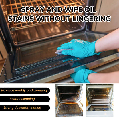 JAKEHOE stove oven foam cleaner, oven grill stain protection fresh seasoning special fat cleaner