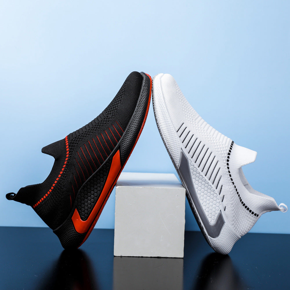 Men's shoes 2025 new korean style trendy casual shoes breathable slip-on loafers cross-border plus size athletic shoes