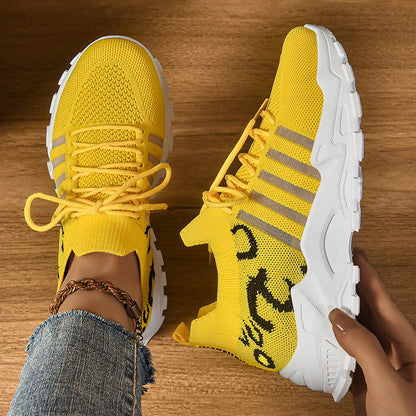 Women's shoes: versatile spring styles, plus sizes available. breathable mesh sneakers, retro chunky sole, korean style casual shoes for export