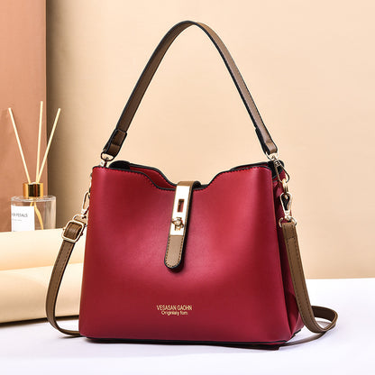 Women's bag 2024 new fashion korean style trendy minimalist elegant shoulder crossbody bag chic bucket tote handbag