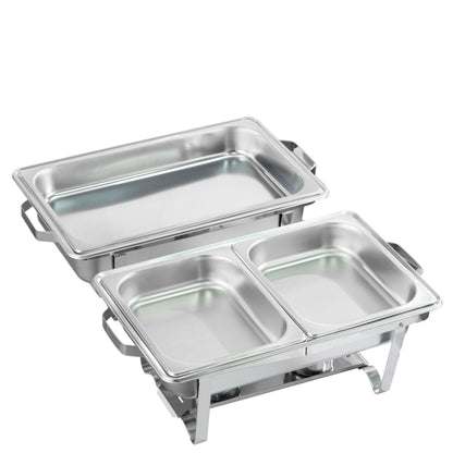 Cross-border stainless steel buffet stove commercial buffet hotel restaurant heating compartment container alcohol heat preservation stove
