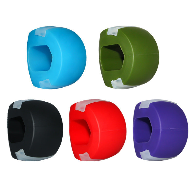 Facial masseter silicone exerciser face shaping masseter ball jaw trainer