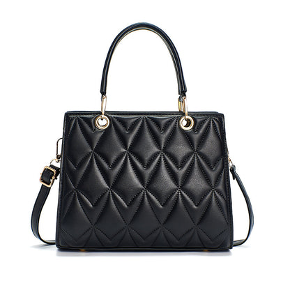 Women's bag 2026 new korean style diamond pattern ladies tote bag large capacity casual women's bag fashionable casual mom bag