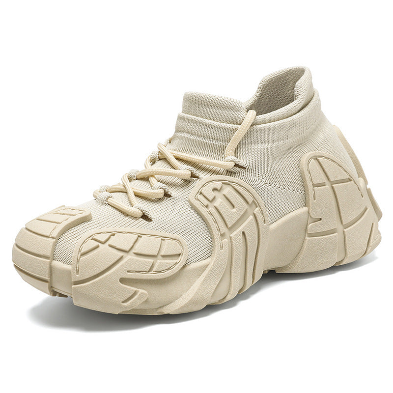 Women's versatile spring sneakers: octopus design, thick-soled, flyknit casual shoes - plus size available for export
