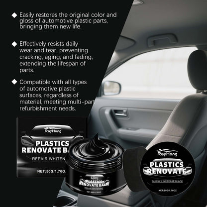 RAYHONG automotive plastic parts refurbishment paste, automotive multi-functional parts leather stain removal polishing maintenance