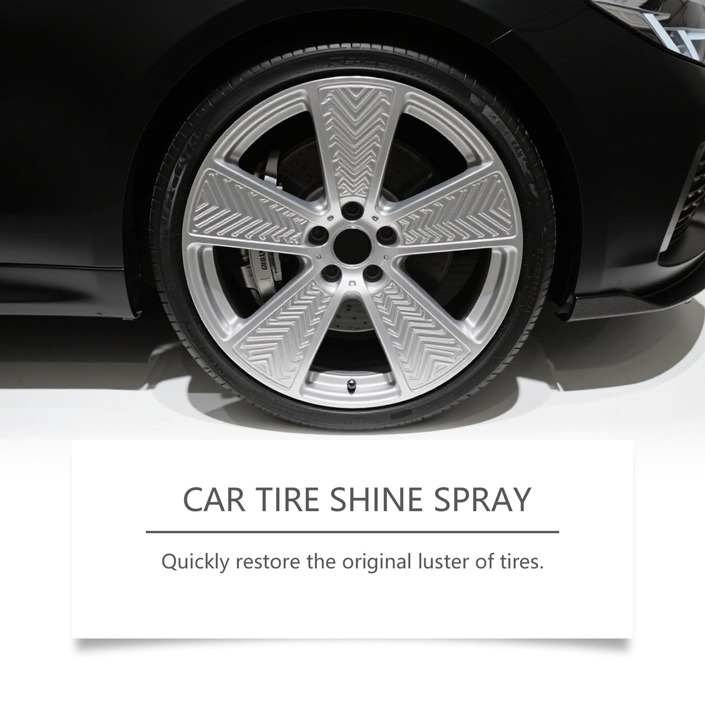 Hikmarion tire gloss spray, car tire gloss polish Durable for daily maintenance