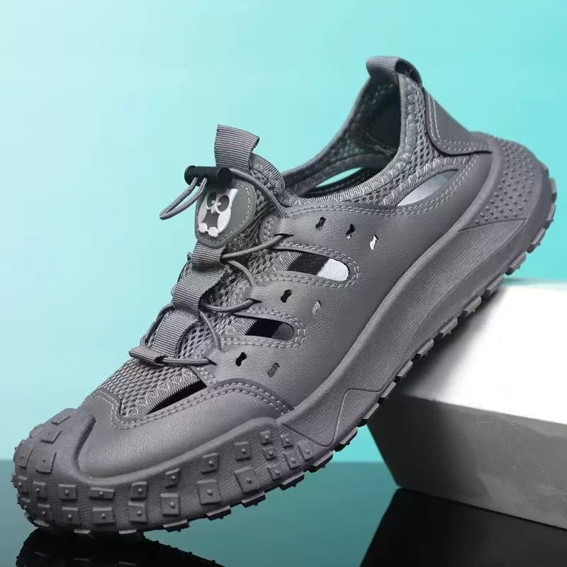Cross-border men's shoes: new korean style fashionable men's shoes, breathable flyknit yeezy sneakers, soft sole athletic casual trendy shoes - wholesale