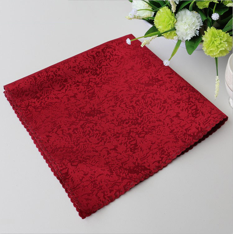 Hot-selling wholesale polyester jacquard napkins for weddings, parties, banquets, hotels, and home use
