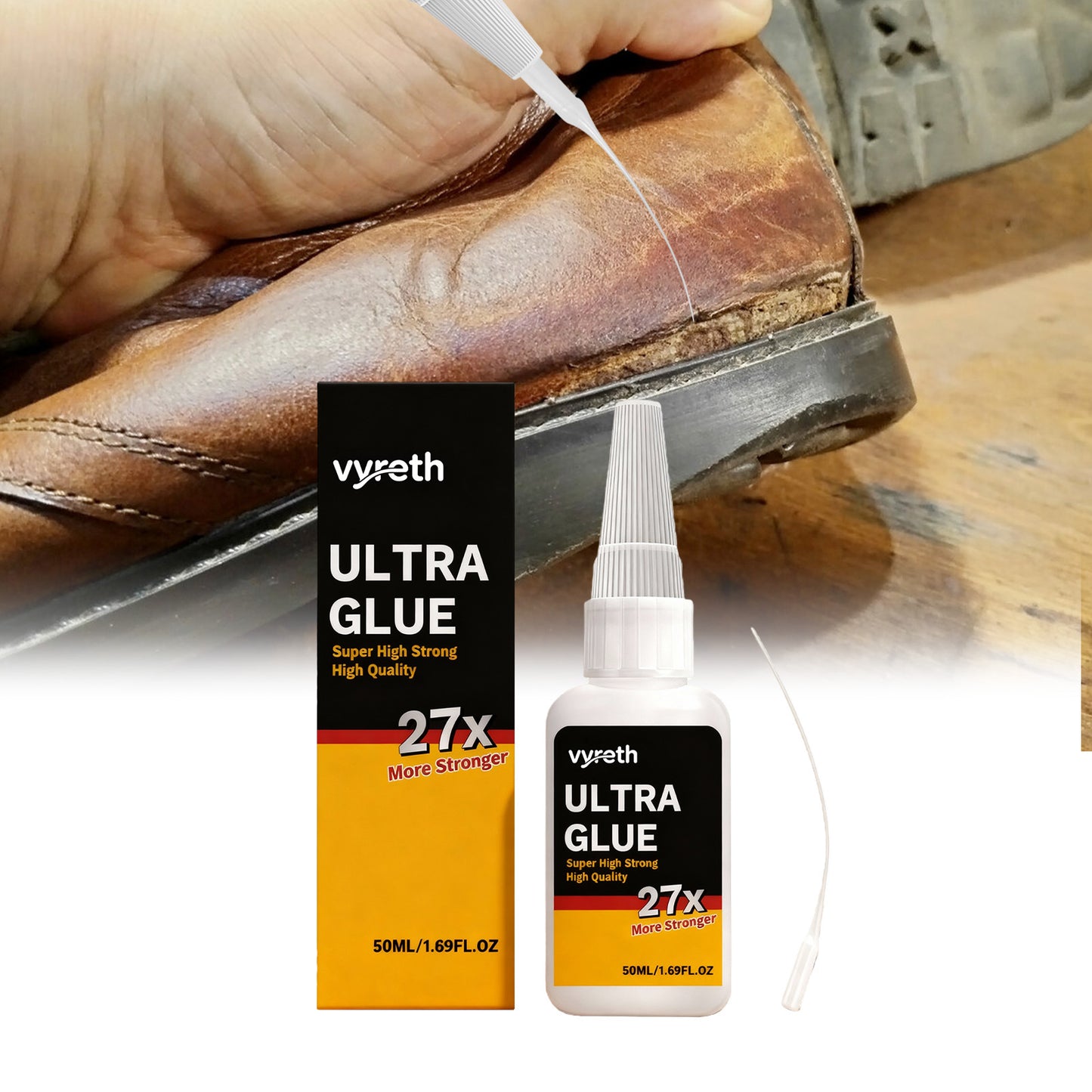 Vyreth Multifunctional Adhesive, Multifunctional Glue Liquid Patch Seamless Waterproof Oily Clear Sol