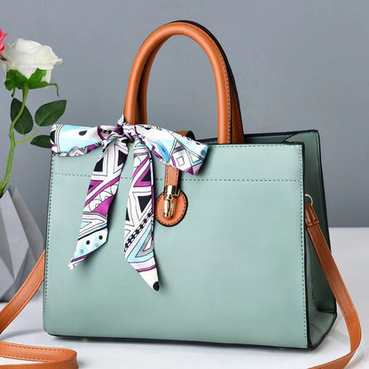 2026 new fashion silk scarf handbag large capacity shoulder bag ladies bag high-end texture crossbody bag - dropshipping available