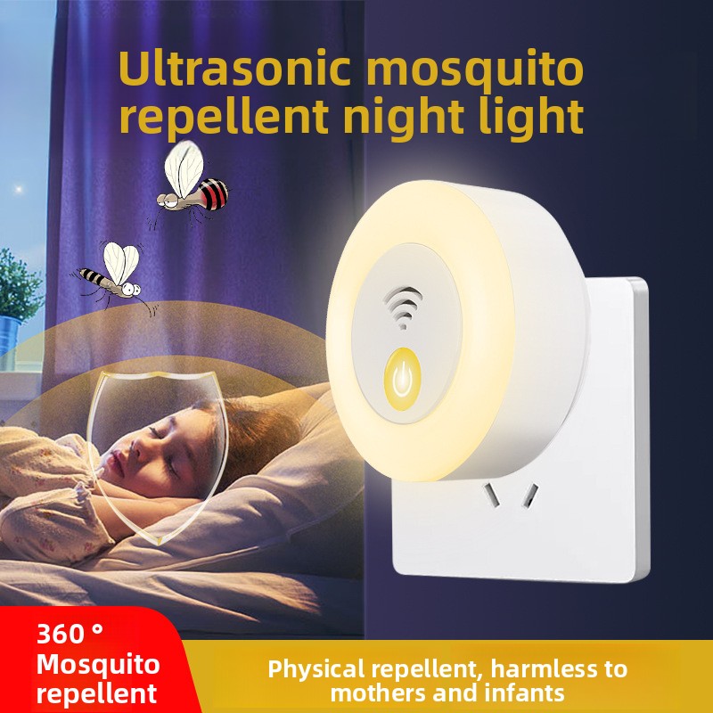 Ultrasonic mosquito repellent night light, mosquito repellent lamp, home pest control, high-power electronic mosquito repellent for home and baby use