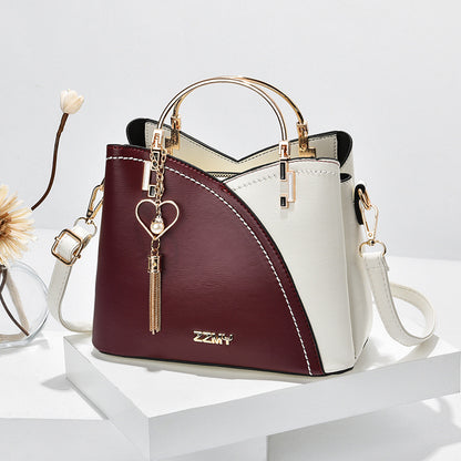 Women's handbags: 2024 new trendy tote bag, korean style color block, large capacity fashion shoulder & crossbody bag - dropshipping available