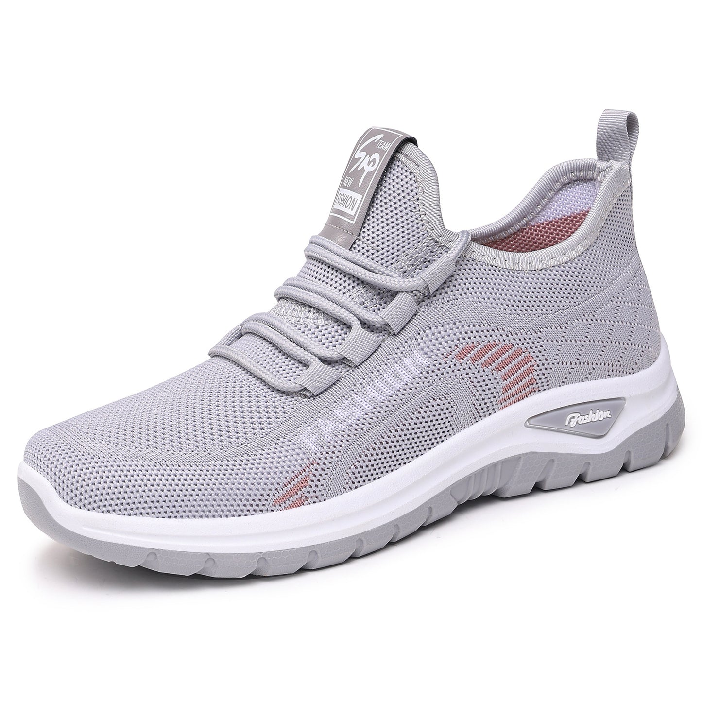 Women's spring collection: breathable athletic shoes - stylish, versatile flyknit sneakers with soft soles for all-day comfort. comfortable mesh upper