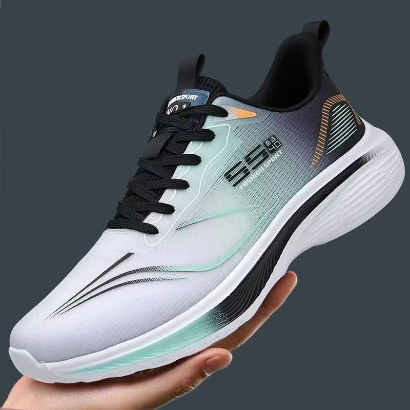 Men's new ice silk mesh breathable running shoes - cold bonding, ultra-lightweight, shock-absorbing eva soft sole sneakers