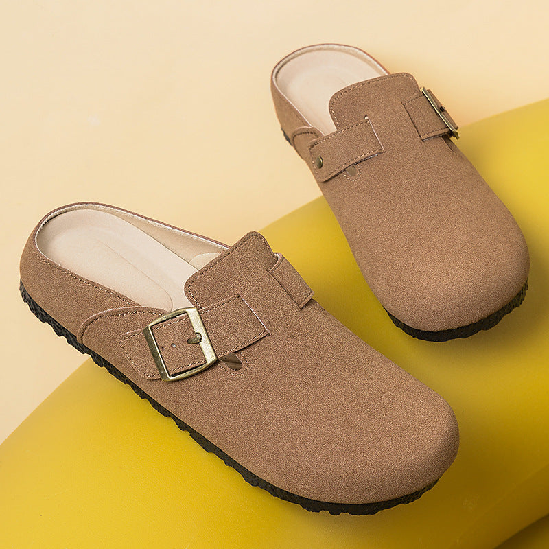Women's summer new birkenstock shoes breathable slippers soft sole comfortable sandals fashionable versatile casual shoes trendy single shoes