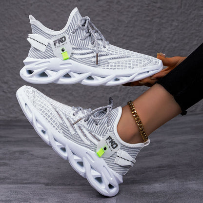 Shoes for women and couples, coconut shoes, cross-border plus size, blade twist bottom sneakers, fly-woven casual shoes, breathable flats