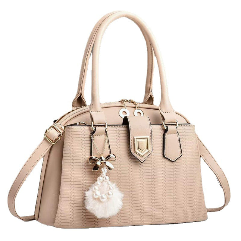 Fashion embossed women's bag 2026 casual large capacity satchel bag k-style high-end new shoulder crossbody bag wholesale