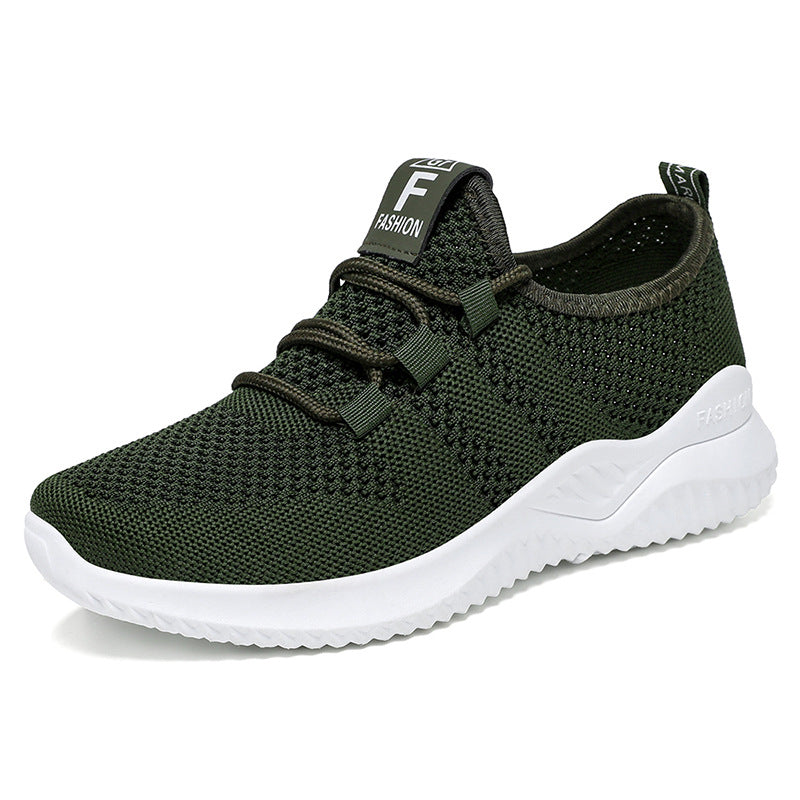 Women's shoes 2026 cross-border dropshipping women's shoes private domain casual shoes fly woven breathable flats soft bottom lightweight mesh shoes