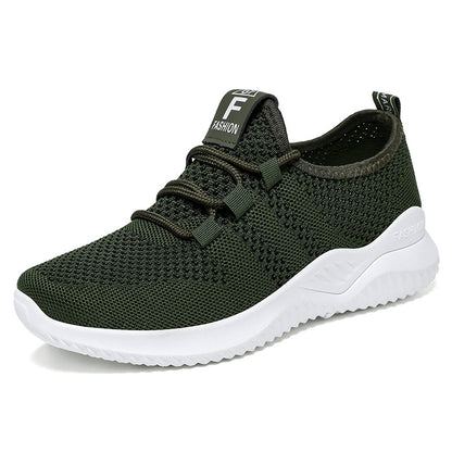 Women's shoes 2026 cross-border dropshipping women's shoes private domain casual shoes fly woven breathable flats soft bottom lightweight mesh shoes