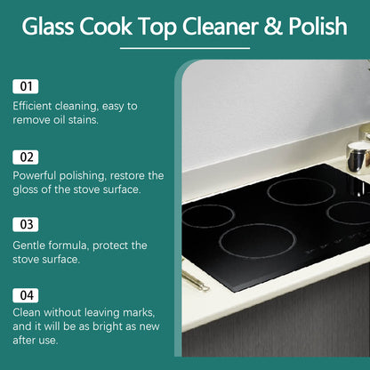 Jakehoe glass stove cleaning polish, household kitchen cleaning electromagnetic ceramic stove decontamination clean