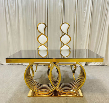 Wedding host table export crystal dining table wedding banquet table foreign wedding host table stainless steel dining table